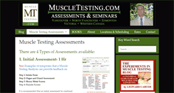 Desktop Screenshot of muscletesting.com