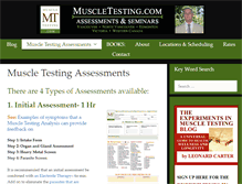 Tablet Screenshot of muscletesting.com